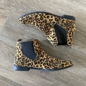 Leopard Chelsea booties